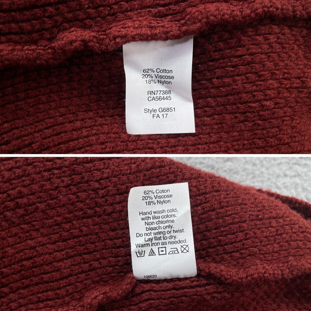Madewell Province Cross-Back Pullover Sweater Red Burnished Mahogany Small - Picture 10 of 10